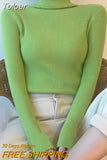 Turtleneck Women Sweaters Autumn Winter Tops Slim Pullover Knitted Sweater Soft Warm Pull Basic For Women Jumper