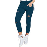 Slouchy Women's Casual Pencil Ripped