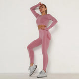 New Gym Set Women Seamless Fitness Bra Sport High Waist GYM Sexy Booty Leggings Push Up Pants Leggins Workout