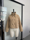 Autumn And Winter New Women's Small Casual Casual Collar Buckle Hairs Of The Short Coat