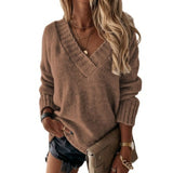 Neck Knitted Sweaters Women Autumn Winter Fashion Thick Warm Knit Jumpers Female Solid Elegant Long Sleeve Oversized