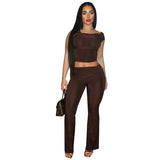Women's Autumn And Winter Vest Button Umbilical High-Waist Folding Micro-Horn