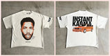Men's T-Shirt Y2K Cotton Man Harajuku Street Hip-Hop Big Eyes Mouth Pattern Printing Super Classic-Outfit