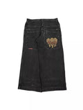 Hiphop New Spring Hip-Hop Style Straight Jeans With Loose Broad Legs-Outfit