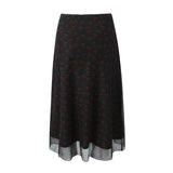 And Winter New Lace Printing Net Fashion Full-Length Skirt-Outfit