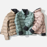 90% Down Jacket Double Sided Stand Collar Female Coat Solid Single Breasted 2020 Winter Fashion Casual Lady Short