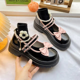 Leather Shoes Girl JK Cute Girl Lolita Princess Shoes With Skirt Thick Bottom Shallow Mouth Small Single