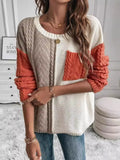 Knitted Long-Sleeved Long-Sleeved Knitted Jersey Sweater In Autumn/Winter