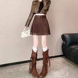 Temperament Sweet Age Reduction Short Sling Vest High Waist Fluffy Cake Skirt 2025 New Summer