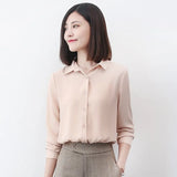 Chiffon Shirts Womens Tops And Blouse 2021 New Casual Multi Color Womenswear Plus Size Long Sleeve Blouses Clothing