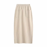 New Autumn Style Emaciated Sweater Half Skirt Suit-Outfit