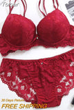 Wireless Sweet Sexy Lingerie Femme Sheer Bra Design Bras Set For Women Invisible Push Up Bra Set Underwear Lace