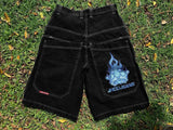 Shorts Y2K Hip Hop 2023 Original Gothic Pocket Baggy Jeans Shorts Man-Outfit