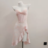 Romantic Thin Perspective Lace Sexy Sling Aja Skirt Pure Lust High-Intel