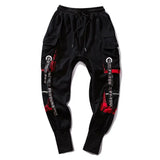 Men's Autumn And Winter Loose Tide Brand Ruffian Handsome Ins Hip-Hop Hip-Hop Wide-Legged Pants With Many Pockets-Outfit