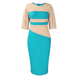 Plus-Size Women's Clothing 2025 Spring New Fashion Temperament OL Five-Sleeve Bagted Hip