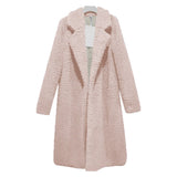 Coats Trench Fashion Long Autumn Winter Warm Tops Cardigan Plus Size Women Clothes 2019 Plush Windbreakers Blouson