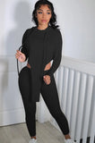 Casual Irregular Hoody Top and Pants
