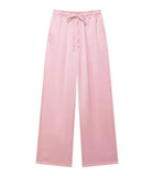Women's INS Burst Wrinkles Blazer Blazer Casual Trousers
