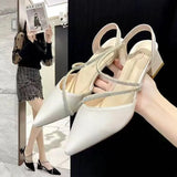 Sandals Female Fairy Wind 2025 New Summer Head Thick Heel High Heel With Skirt Women's
