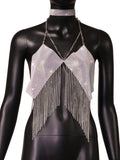 Toloer Type Sequins Slim Short Money Inside The Sling Type Anti-Light Black Small Vest