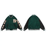 Bomber Jackets Men's Coat Harajuku Baseball Jacket 2021 Autumn Unisex Boyfriend Style Varsity Hiphop