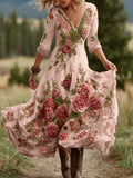 Shirt Dress Bohemian Holiday Dress Print