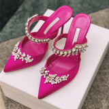 party 2022 European and American new style ladies sandals, high heels with diamond