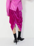 Casual Irregular Skirt For Women High Waist Loose Solid Midi Skirts Female Korean Fashion Clothing 2022 Style