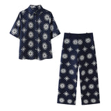 Embroidery Shirt 4877098 Color Embroidery Wide-Leg Trousers 2731059 Set-Outfit