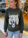 Autumn Letters Eagle Cotton Long Sleeve Women Sweatshirt O-Neck Casual Female Sweatshirt Pullovers Women's Clothes Tops-Outfit
