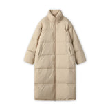 Cotton Clothes Female 2023 New Korean Version Loose Winter High Collar Long East Gate Over The Knee Down Cotton-Padded Jacket Coat-Outfit