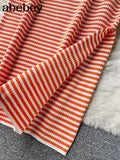 Summer Knitted Dress Women Skew Collar Elastic Waist Design Slim Sundress Female Party Sexy Bodycon