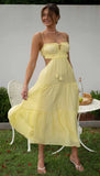 Women's Clothing 2025 New V-Neck Sleeveless Solid Color Splicing Large Swing Long