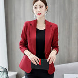 Daifei 2023 Spring / Summer New Fashion Korean Version Large Size Thin Suit Solid Color Leisure Lady's Fashion Suit-Outfit