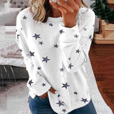 Print T-shirt Long Sleeve Women Casual Loose Tops Tee Shirts 2020 Autumn Top harajuku mujer