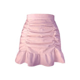 Mujer Moda 2021 High Waist Floral A-Line Skirts Women Summer Korean Sexy Short Kawaii Mini Skirt Woman