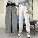 Three-Dimensional Sports Pants Women's Korean Version Of Loose Giose Feet Spring And Autumn Trend Wearing Casual Women's