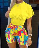 Women's Fashion Printed Short Sleeve