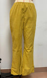 Autumn And Winter Women's Solid Color High Waist Repair Micro-Trumpet Trousers Cord Velvet Tight Waist Casual