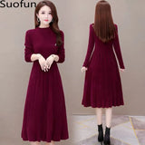 Lady Mink Cashmere Dress Long Women's Autumn Winter 2021 New Fashion Temperament Slim Waist Foreign Style Fur Skirt