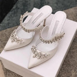 party 2022 European and American new style ladies sandals, high heels with diamond