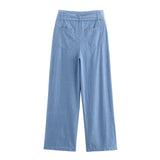 New Bag Cover Short Shirt 799005 With Belt Wide Leg Trousers 7990051-Outfit
