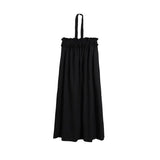 Graduation party 2022 New Neck Dress French Strapless Suspend Erelegant Summer Design Sense Of Minority Temperament Long Black Skirt