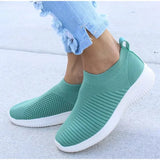 Sneakers Women Summer Sports Shoes Ladies Trainers White Knitted Mesh True Sneakers Tennis Female Zapatillas Mujer