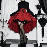Summer New Sexy Stitching Bag Hip Skirt Temperament Slim High Waist Tie Waist Tail Half Skirt Woman-Outfit
