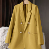 And Autumn Small Suit Jacket Women 2025 New Korean Version Of Loose Leisure Net Red Coffee-Color Suit Women's