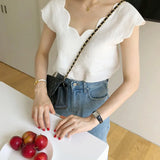Summer V-neck Women Top Fashion Casual Short Sleeve White Blouse Women New Chic Wave Design Loose Shirt Blusa Mujer