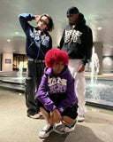 The Fall Of 2023, The New Street Hip-Hop Alphabet Printed Sweaters Are Fashionable For Lovers With Hoodies.-Outfit