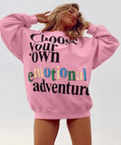 Casual Print Oversize Sweater and Matching Shorts